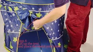 Children Play Castle Tent Assemble Video