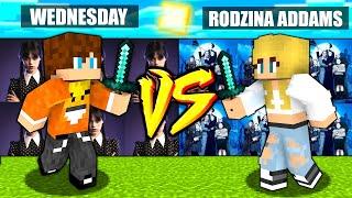 WEDNESDAY vs RODZINA ADDAMSÓW  BAZA vs BAZA w Minecraft CHALLANGE