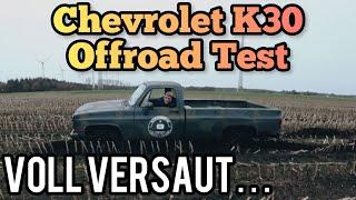 FESTGEFAHREN mitten im MOORLAND… Chevrolet K30 Offroad Test Taugen die neuen Reifen was?