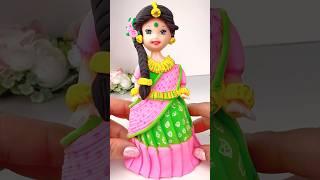 DIY How to Make Polymer Clay Miniature Rainbow Doll Dress  DIY Easy Polymer Clay Tutorial  ASMR