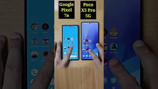 Google Pixel 7a vs Poco X5 Pro 5G Speed Test Comparison 