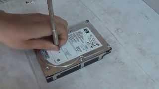 computer recycling - How to wipe a hard drive with only a screw driver