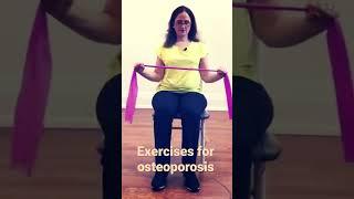 Use resistance bands to do exercises for osteoporosis