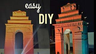 DIY - How to make INDIA GATE Model with Cardboard  DIY Model of India gate for School Project #diy