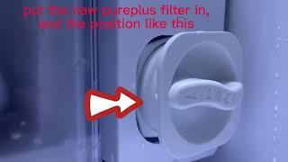 How to Install the Samsung Replacement Refrigerator Water Filter  PurePlus Water Filter