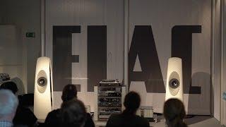 ELAC Concentro M - Quick binaural sound-demo at High-End Munich 2018...