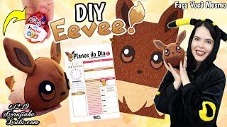 Diy mothers day gifts  Planner + Notebook + Holder Pokemon Eevee inspired crafts