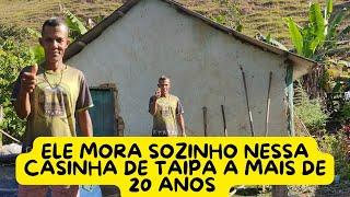 ELE MORA SOZINHO NESSA CASINHA DE TAIPA A MAIS DE 20 ANOS ESPERO TER UMA ESPOSA UM DIA