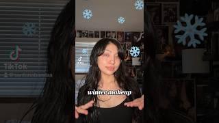 chilly winter makeup ️ #goth #makeup #gothmakeup #wintermakeup #tutorial