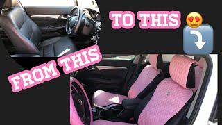 Car Makeover Clean my car with me Car Pink Accessories