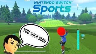 Playing the new golf sport on Nintendo Switch Sports