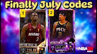 nba 2K mobile codes  Finally July Codes are Out  Dwayne Wade and Bradley Beal  #nba2kmobile