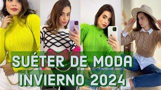 Suéter de moda invierno 2024 suéteres en tendencia  2024