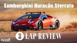 Watch Us Off-Road and Slide the Lamborghini Huracán Sterrato at a Race Track