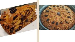 圣诞果仁蛋糕 少油少糖配方  Christmas Fruits Cake Recipe Easy and Healthy