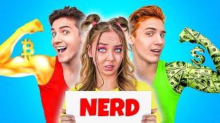 JOCK Vs NERD STUDENT  RICH POPULAR VS BROKE UNPOPULAR - Funny Situations by Challenge Accepted