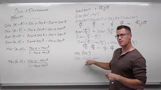 Introduction to Sum and Difference Formulas in Trigonometry Precalculus - Trigonometry 25