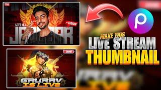 How To Make Live Stream Thumbnail In PicsArt 