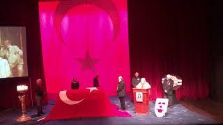 Muhsin Ertuğrul Sahnesi Candan Sabuncu Cenaze Töreni Kardeşi Candaş Keresteci’nin konuşması