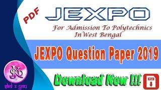 JEXPO EXAM QUESTION PAPER 2019  With FREE PDF Download LinkSKD4YOU