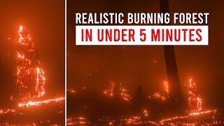 Realistic Burning Forest in UNDER 5 minutes - After Effects Tutorial