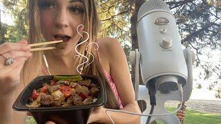 ASMR Eating a Bowl from Panda Express