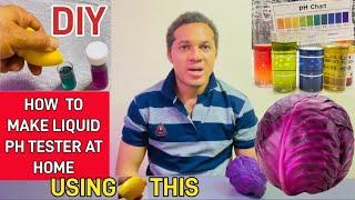 DIY How to Make Liquid PH Tester at HOME USING ALL THAT IS IN THE VIDEO