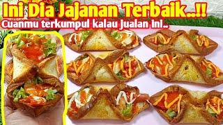 PERTAMA JUALAN INI LANGSUNG LARISBENTUK NYA CANTIK DAN UNIK TERBARU BURGER ROTI TAWAR 3000AN