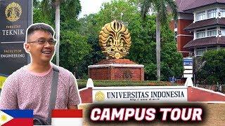 Profesor Teknik Filipina visits UNIVERSITAS INDONESIA  Campus Tour  Depok Indonesia