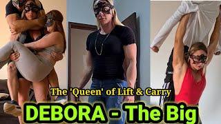 Debora - the big tall woman  tall amazon girl  tall woman lift carry