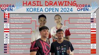 Hasil Drawing Korea Open 2024 │ 6 Wakil Indonesia Di Korea Open