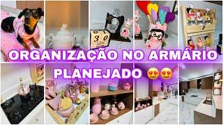 ORGANIZAÇÃO NO ARMÁRIO PLANEJADO 