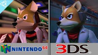 Star Fox 64 - Nintendo 64 Original vs. 3DS Remake  Side by Side