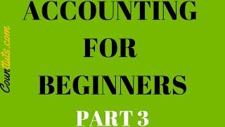 Accounting for Beginners  Part 3  General Ledger T-Accounts