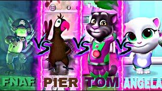 FNAF vs PIER vs TOM vs ANGELA  ¿WHO IS BEST SINGER?