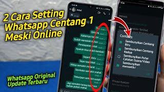 2 Cara Membuat Whatsapp Centang 1 Meski Sudah dibaca  Trik Whatsapp 2024