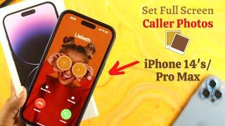 iPhone 14ProMax How To Enable Full-Screen Photo Caller ID For Incoming Calls iOS 16