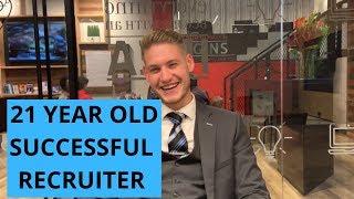 Interviewing 21 Year Old Successful Recruitment Consultant