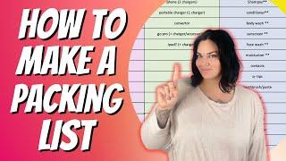 How and why to make a packing list for your next trip