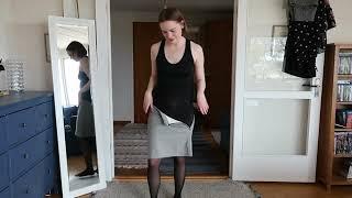 Trying Out Skirts With Black Pantyhose On