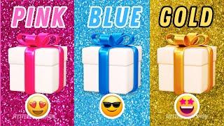NEW  Choose Your Gift -  #pinkvsbluevsgold #3giftbox #wouldyourather #pickonequiz