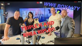 WWE Royalty Triple H and Rhea Ripley in studio