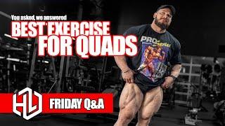 FRIDAY Q&A with Hunter Labrada  Best exercise for quads  Pump over progressive overload?