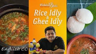 Venkatesh Bhat makes Idly maavu & ghee idly  idli recipe in tamil  ghee idly  IDLY  Idly batter