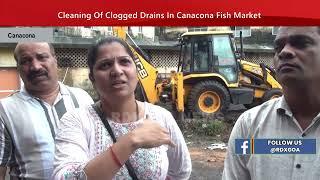 Cleaning Of Clogged Drains In Canacona Fish Market