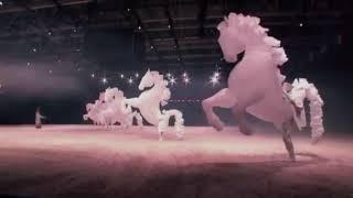 LED WHITE HORSE IN VENUE