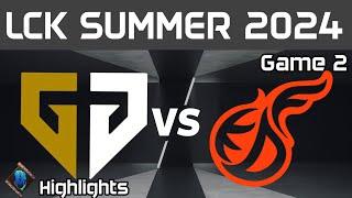 GEN vs KDF Highlights Game 2 LCK Summer 2024 Gen.G vs Kwangdong Freecs by Onivia