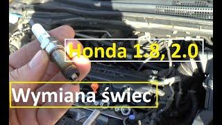 Jak wymienić świece  Honda CR-V Civic Accord 1.8 2.0  R18A9 R20A9