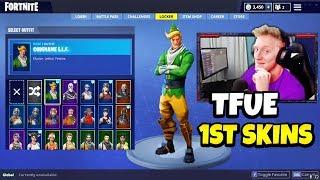 Tfue His FIRST Skin Collection  Nog Ops Renegade Raider Black Knight Christmas Skins & More