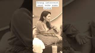 orang introvert saat jatuh cinta #short #story #enzy